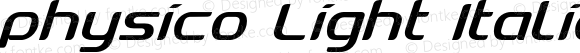 physico Light Italic