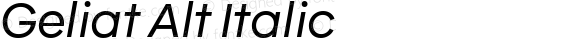 Geliat Alt Italic