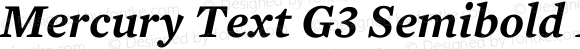 Mercury Text G3 Semibold Italic