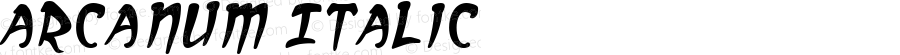 Arcanum Italic