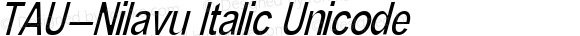 TAU-Nilavu Italic Unicode
