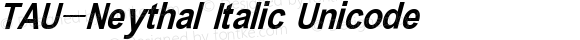 TAU-Neythal Italic Unicode