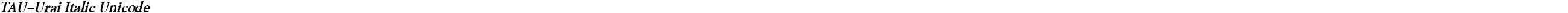 TAU-Urai Italic Unicode