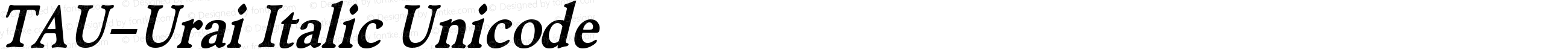 TAU-Urai Italic Unicode