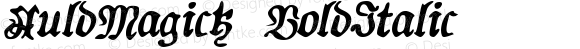 AuldMagick Bold Italic