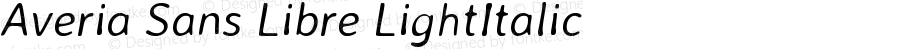 Averia Sans Libre LightItalic