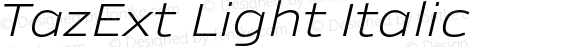 TazExt Light Italic