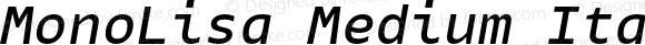MonoLisa Medium Italic