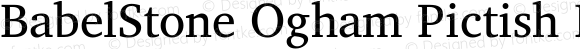 BabelStone Ogham Pictish Bold Italic