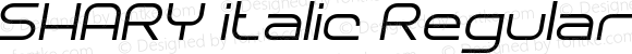 SHARY italic Regular