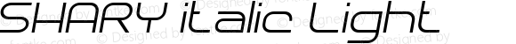 SHARY italic Light