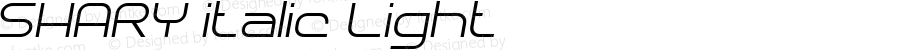 SHARY italic Light