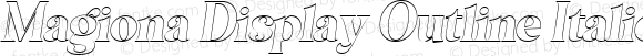 Magiona Display Outline Italic