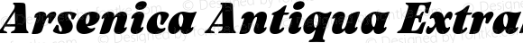 Arsenica Antiqua Extrabold Italic