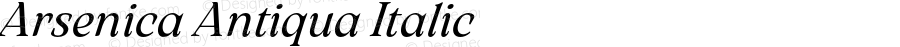 Arsenica Antiqua Italic