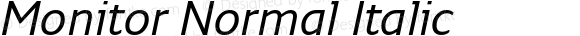 Monitor Normal Italic