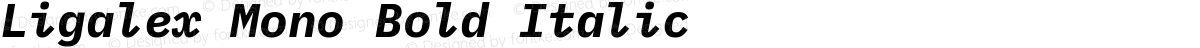 Ligalex Mono Bold Italic