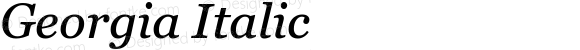 Georgia Italic