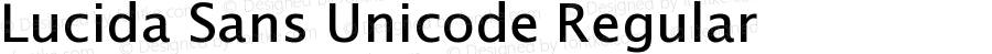 Lucida Sans Unicode