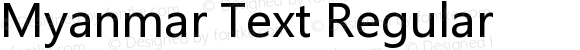 Myanmar Text Regular