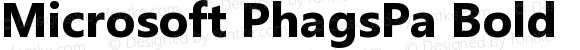 Microsoft PhagsPa Bold