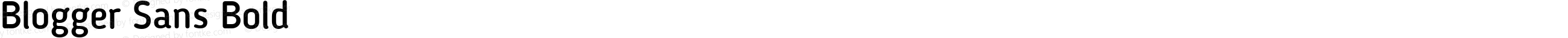 Blogger Sans Bold