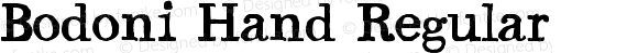 Bodoni Hand