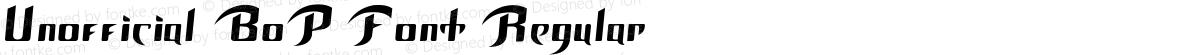 Unofficial BoP Font Regular