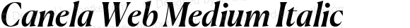 Canela Web Medium Italic