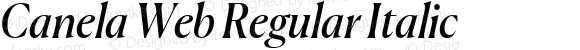 Canela Web Regular Italic