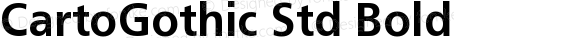 CartoGothic Std Bold