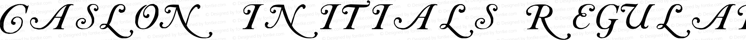 Caslon Initials