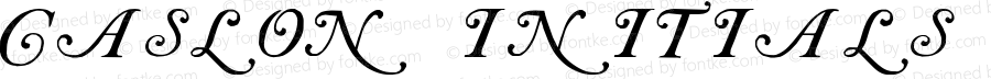 Caslon Initials