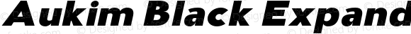 Aukim Black Expanded Italic