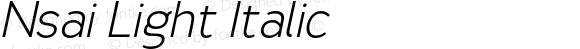 NsaiLightItalic