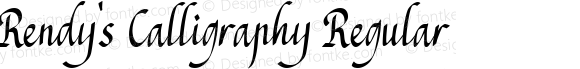 Rendy's Calligraphy Regular