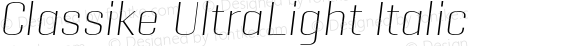 Classike UltraLight Italic