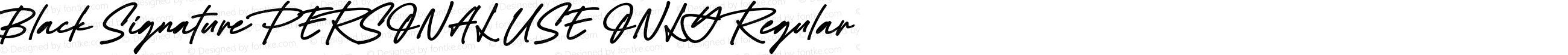 Black Signature PERSONAL USE ONLY Regular