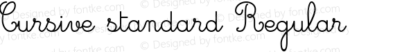 Cursive standard Regular