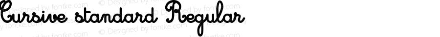 Cursive standard Regular