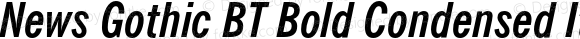 News Gothic BT Bold Condensed Italic