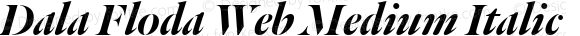 Dala Floda Web Medium Italic