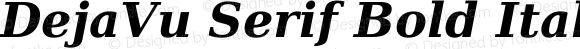 DejaVu Serif Bold Italic