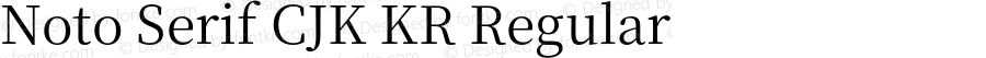 Noto Serif CJK KR Regular