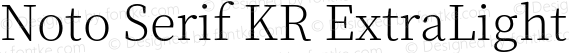 Noto Serif KR ExtraLight