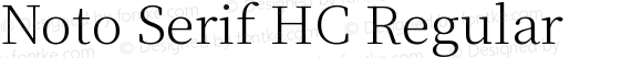 Noto Serif HC Regular