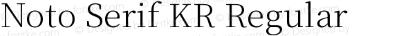 Noto Serif KR Regular