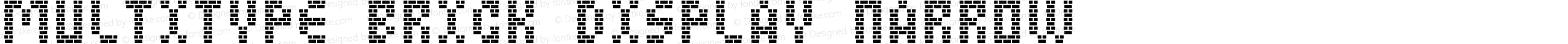 MultiType Brick Display Narrow