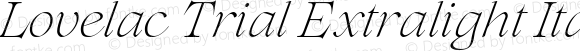 Lovelac Trial Extralight Italic