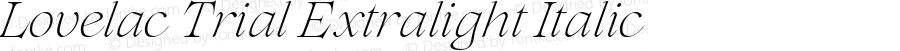 Lovelac Trial Extralight Italic